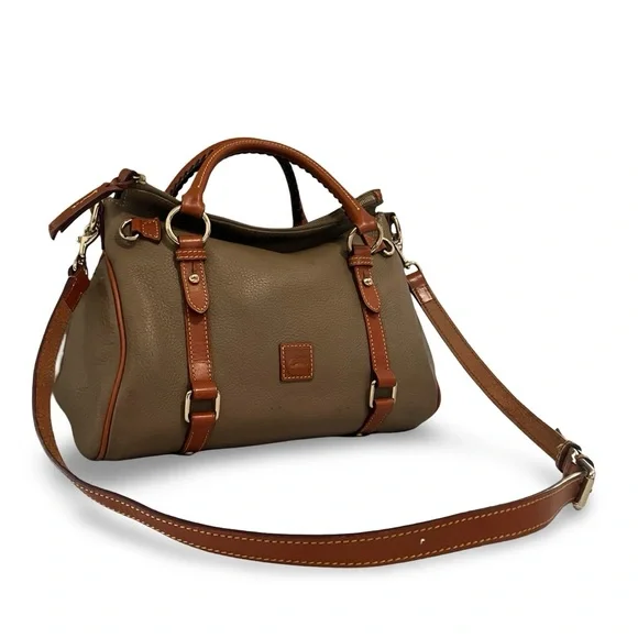 Dooney & Bourke Pebble Grain Satchel in Taupe - Picture 2 of 12